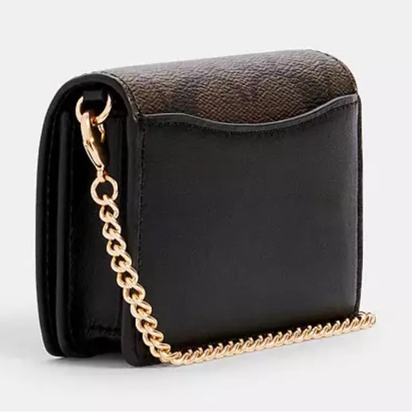 Coach Mini Wallet with Gold sling - Picture 5 of 8